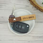 Personalised Wood And Leather Date Key Ring, thumbnail 1 of 7