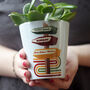 Retro Sixties Signpost Personalised Plant Pot For Dad, thumbnail 1 of 2