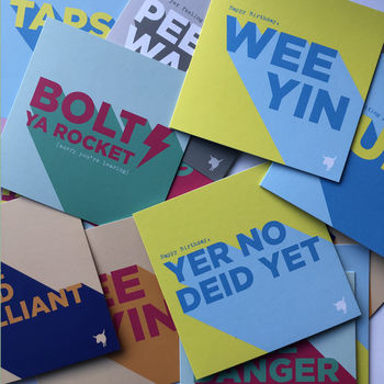 'Yer No Deid Yet' Funny Scottish Birthday Card, 4 of 4
