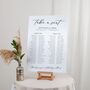 Gold Leaves Wedding Banquet Table Plan Sign, thumbnail 1 of 3