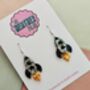Rocket Glitter Resin Earrings / Space Science Gift Astronaut And Physics Jewellery / Sparkly Sci Fi Accessory / Reach For The Stars Graduation Gift Inspirational Space Jewellery, thumbnail 3 of 5