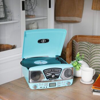 Roxy 60's Style Retro Five In One Record Player System, 3 of 9