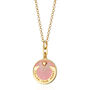 Follow Your Heart Pink Enamel Coin Necklace, thumbnail 11 of 12