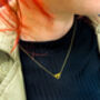 Gold Plated Sterling Silver Loveknot Necklace, thumbnail 3 of 3