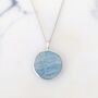 Aquamarine March Birthstone Necklace, Silver, thumbnail 1 of 8