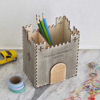 Personalised Prince's Castle Desk Tidy For Children, 2 of 7
