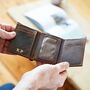 Personalised Buffalo Leather Handmade Billfold Wallet, thumbnail 7 of 12