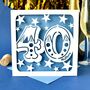 Big Number Personalised 40th Birthday Card, thumbnail 2 of 4
