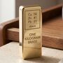 One Kilogram Solid Brass Bullion Bar – Fine Metal Ingot, thumbnail 1 of 3