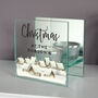 Personalised Christmas Village Glass Candle Holder, thumbnail 3 of 4