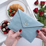 Valentine's Personalised Embroidered Keepsake Envelope, thumbnail 4 of 8