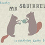 Squirrel Character Children's Birthday Card, thumbnail 2 of 2