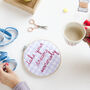 Take Your Dreams Seriously Embroidery Hoop Kit, thumbnail 3 of 5