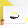 Flying Whale A4 Print, thumbnail 1 of 2