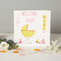 Personalised New Baby Card For Girls, thumbnail 2 of 3