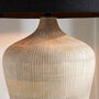 Boho Mango Wood Table Lamp With Black Lampshade, thumbnail 3 of 11