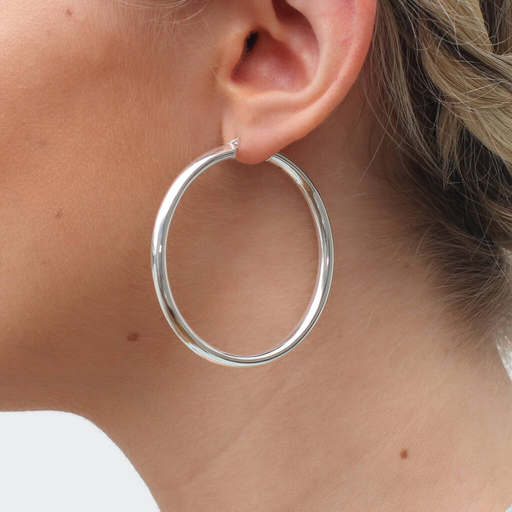 Sterling Silver Hoop Earrings 