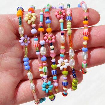 Make Beaded Friendship Bracelets With Freshwater Pearls Kit, 4 of 12
