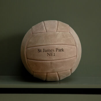 Personalised Engraved Premium Suede Football Ball, 11 of 12
