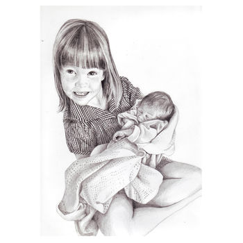 Personalised Portrait Drawing, 3 of 10
