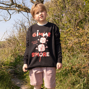 Gimme S'more Boys' Marshmallow Camping Sweatshirt, 2 of 5