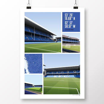 Everton Fc Views Of Goodison Park Poster, 2 of 7