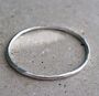 Handmade Sterling Silver Hammered Bangle, thumbnail 1 of 2