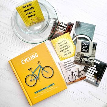 Cyclist Tea And Book Gift Set | Bike Lovers Book Set, 8 of 12