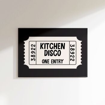 Kitchen Disco Print Kitchen Wall Art, 2 of 8