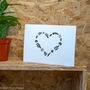 Pressed Leaf Heart A4 Giclee Print, thumbnail 1 of 3