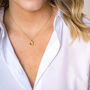 Garnet And Gold Vermeil Plated Birthstone Necklace, thumbnail 3 of 8