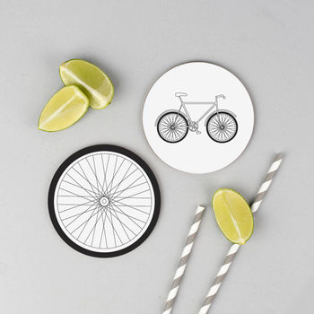 Set Of Four Bicycle Coasters, 3 of 3