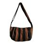 Brixton Crossbody Sling Bag In Black / Brown Striped, thumbnail 2 of 4