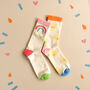 Vintage Rainbow And Sun Two Pack Socks Six To Eight Years, thumbnail 1 of 3