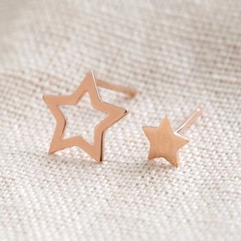 Mismatched Star Stud Earrings, 7 of 9