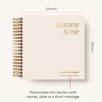 Mummy And Me Personalised Hardcover Scrapbook, 3 of 9