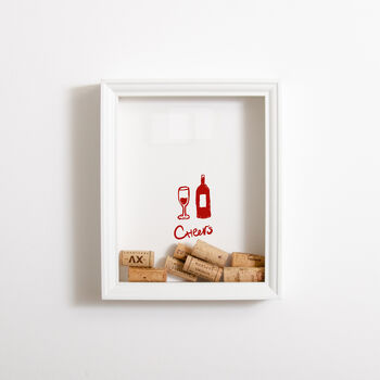 Cheers Wine Cork Collector Frame, 4 of 5