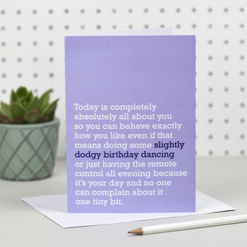 Pack Of Six 'Birthday Cards' For Friends And Family, 5 of 7