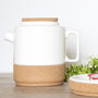 Eco Cork + Ceramic Teapot, thumbnail 1 of 8