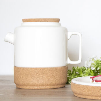Large Teapot | Eco Cork + Ceramic, 2 of 8