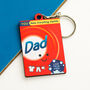Personalised Laundry Themed Keyring For Dad, thumbnail 4 of 4