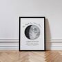 Personalised Night You Were Born Moon Phase Print, thumbnail 1 of 4