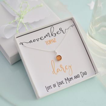 Personalised Birthstone Necklace, 9 of 12