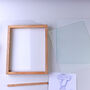 G Decor Taru Handmade Hanging Mango Wood Frame Dubble Large Glass Wall Display, thumbnail 6 of 6
