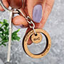Personalised Coordinate And Initial Keyring, thumbnail 2 of 5
