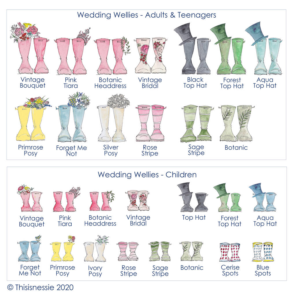 wedding welly boots