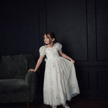 Enchanted Forget Me Not Dress White, 6 of 9