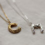 Sterling Silver Or 9ct Gold Vermeil Molten Initial, thumbnail 4 of 6
