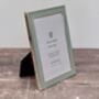Isaac Jacobs Pale Green And Silver Plated Border Photo Frame, thumbnail 1 of 3