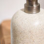 Speckled Beige Ceramic Soap Dispenser, thumbnail 4 of 5
